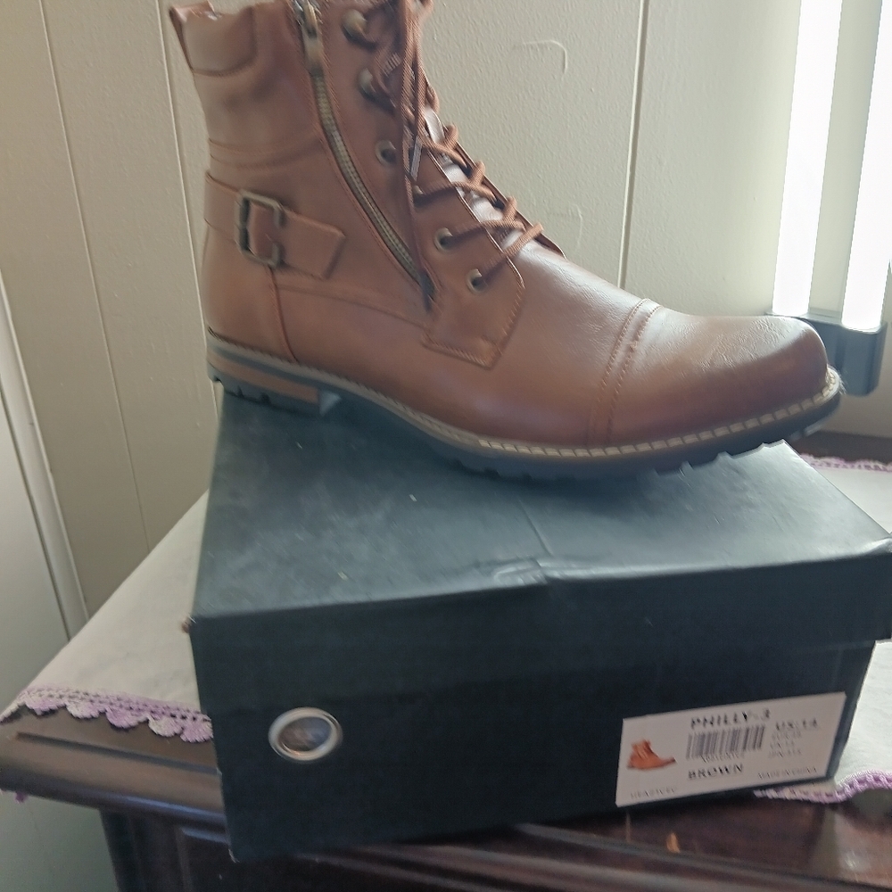 Men's Brown Leather Boots